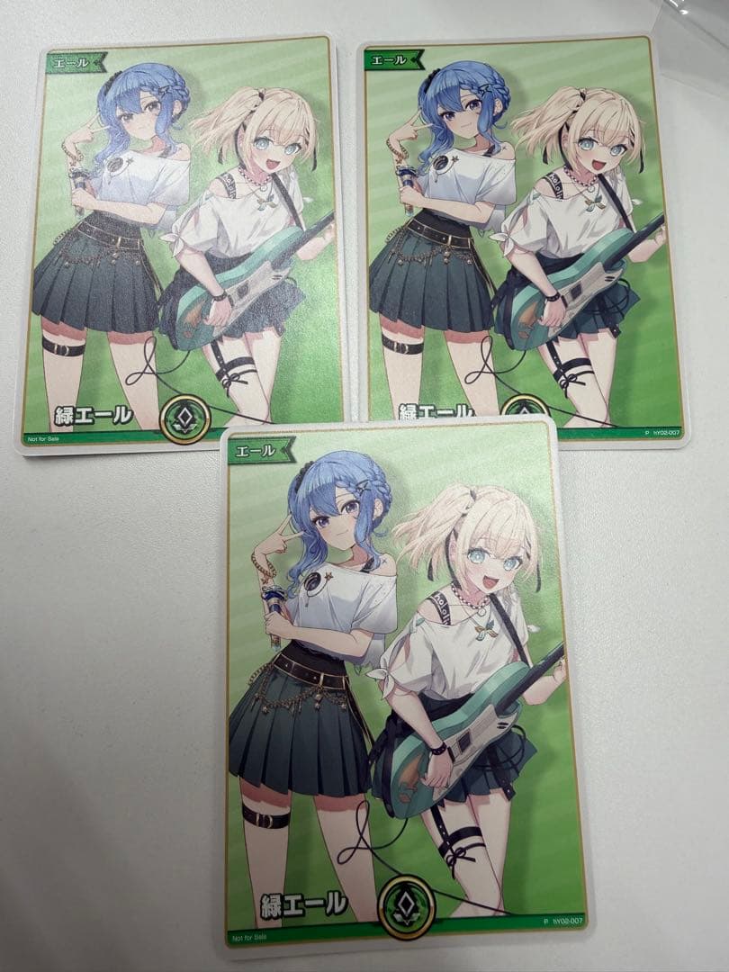 ホロカ 緑エール 星街すいせい 風真いろは ホロナツパラダイスプロモ ３枚 緑エール【ホロカトレカお買得価格通販：CBトレコロ】