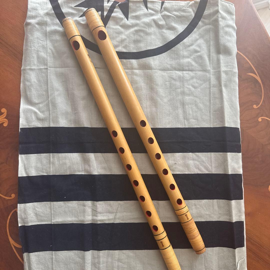 【獅子田】篠笛 竹製 6穴 7穴　六本調子