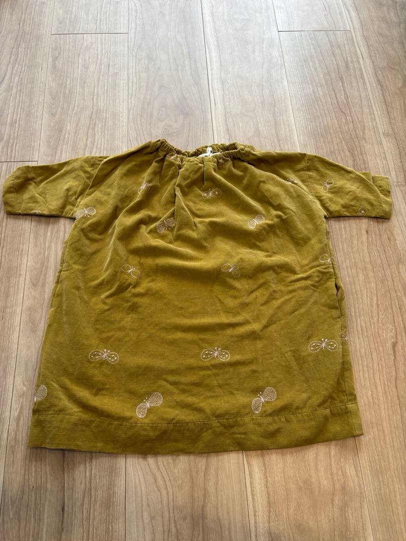 【美品】ミナペルホネン　choucho ワンピース　サイズ90 キッズ　ベビー服