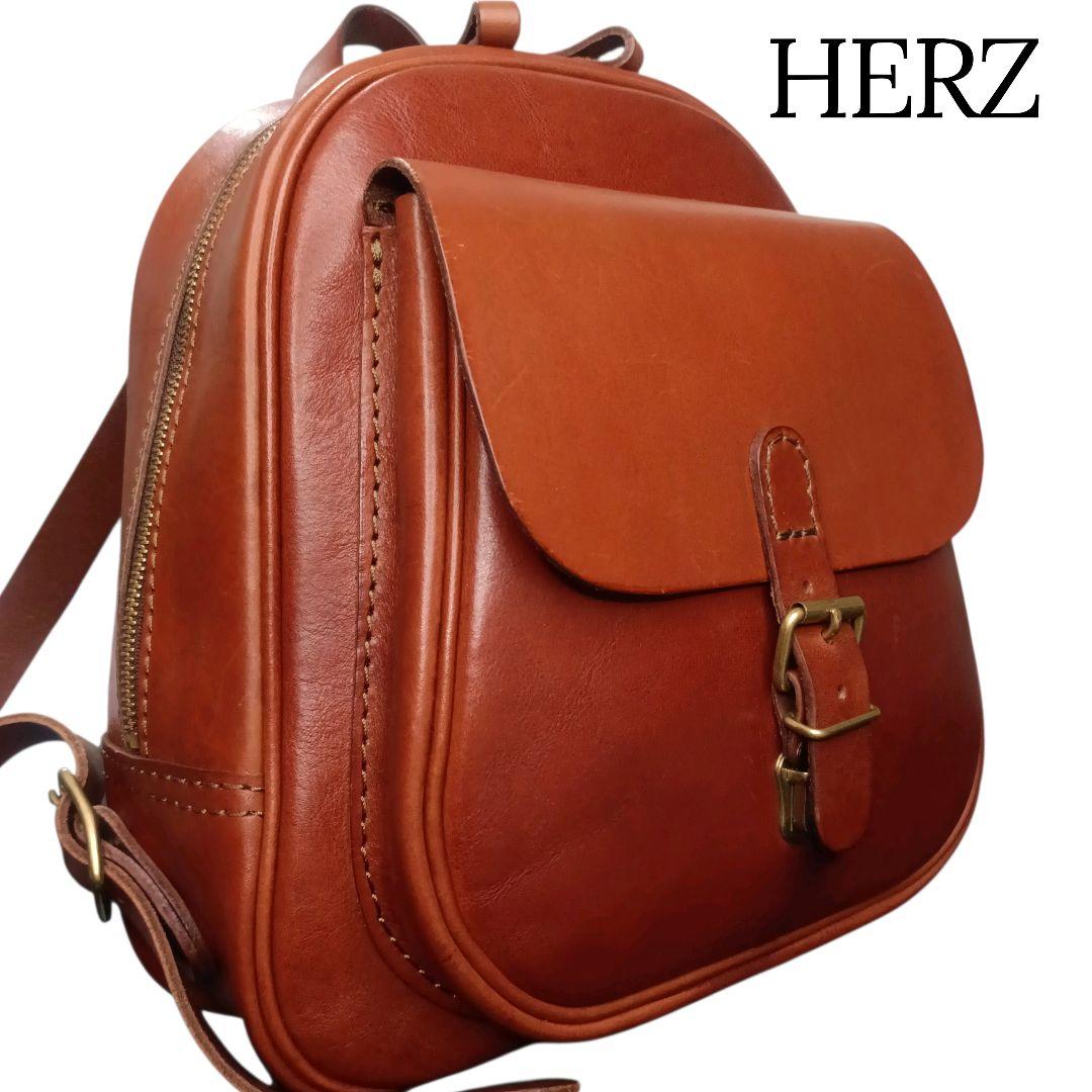 現行✨HERZ コロンとした可愛いフォルムの前ポッケミニリュック R20 チョコ