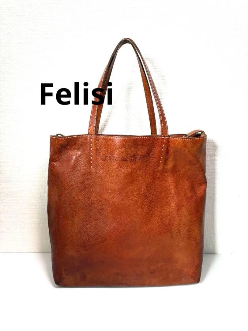 専用　Felisi フェリージ オールレザー トートバッグ　13-4