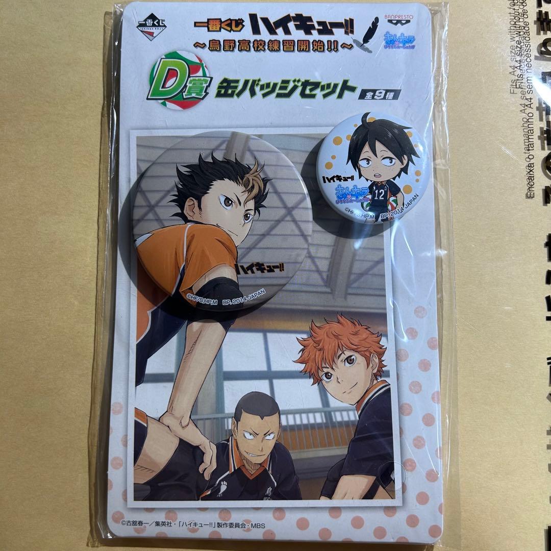 一番くじ ハイキュー!! ～ 烏野高校練習開始!! ～ D賞 缶バッジセット