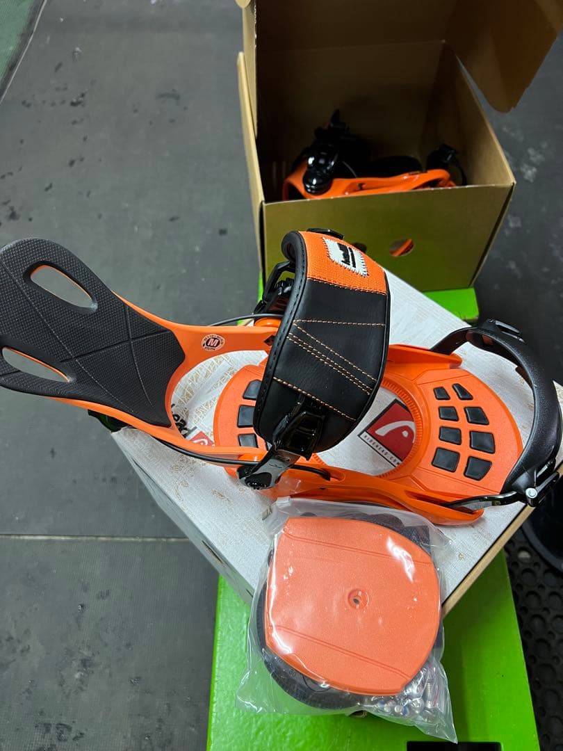 Head スノーボード ビンディング オレンジ Lサイズ