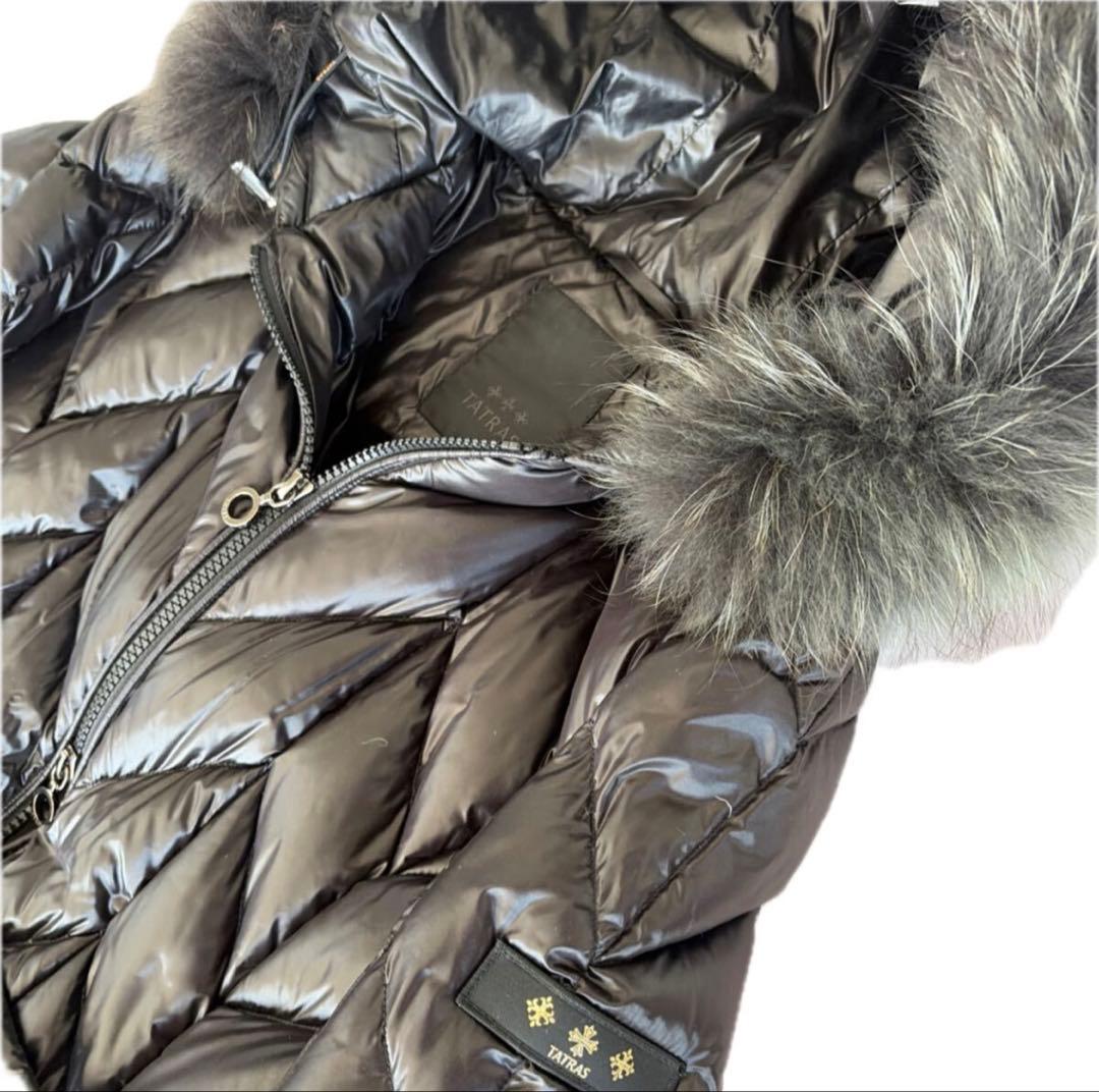 TATRAS 【美品】タトラス ロングダウンコート 03ブラック ベルト付サイズ