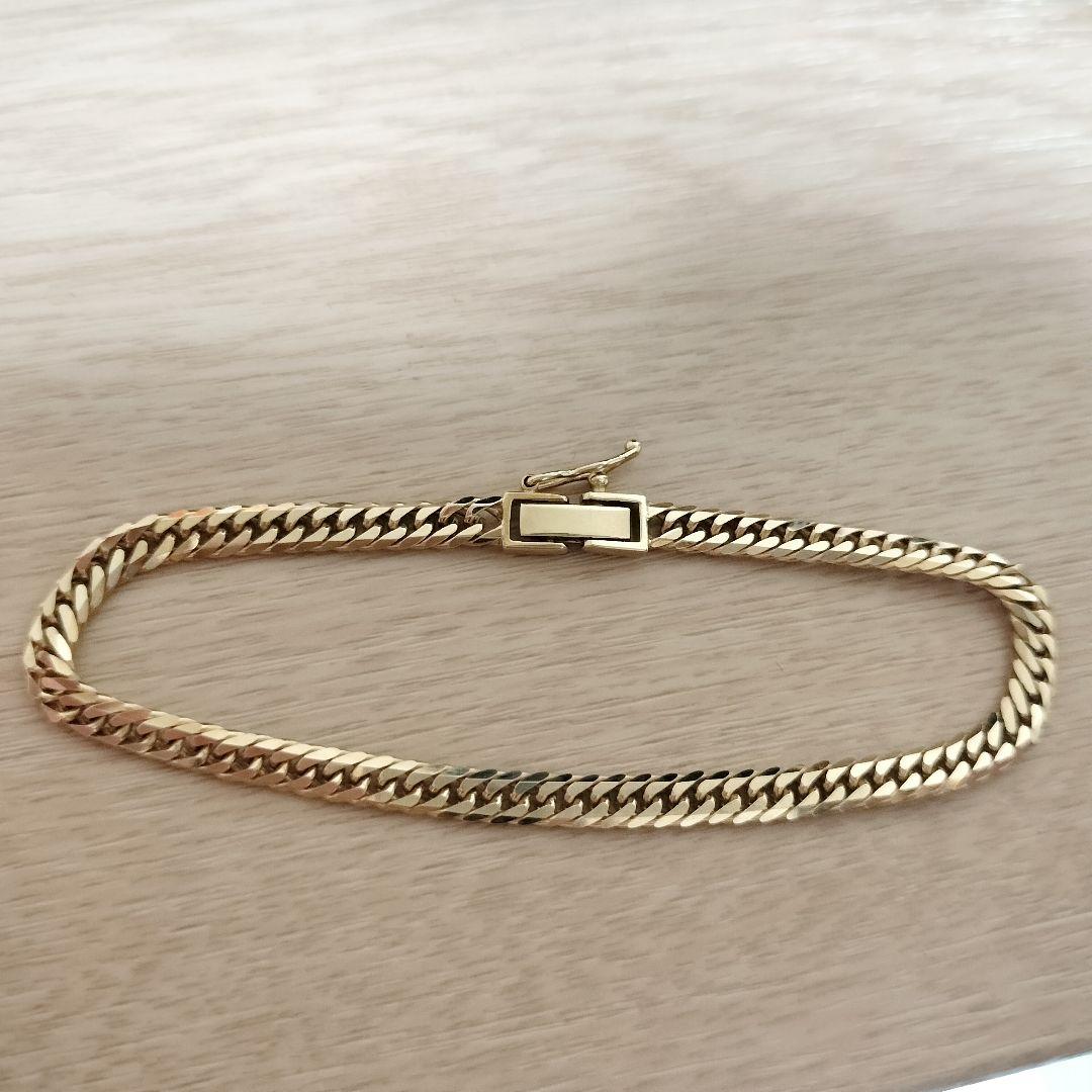 k18 750 喜平　6面カット ブレスレット 1ブレスレット