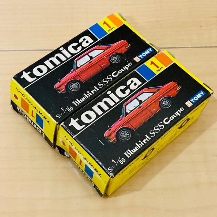 最初期 日本製 トミカ 1A ブルーバードSSSグリーン サファリブラウン