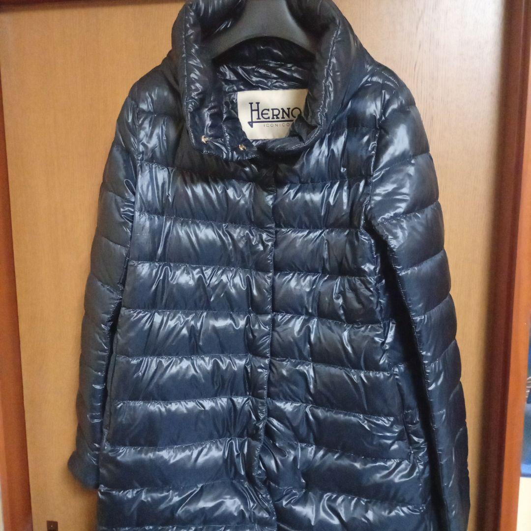HERNO ヘルノ イコニコ アメリア ダウンジャケット サイズ44 ネイビー