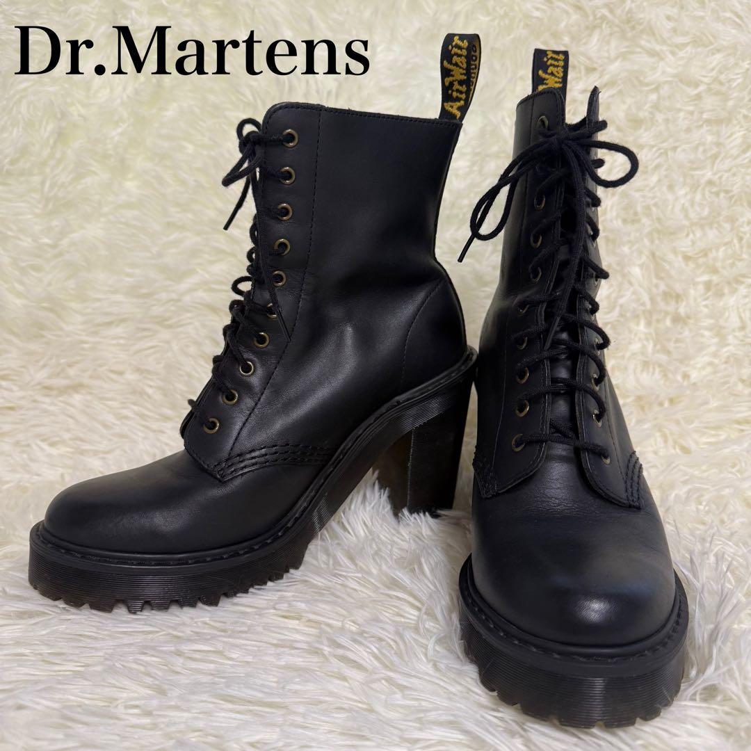 Dr.Martens チャンキーヒールブーツ ブラック 10ホール 24cm Dr.Martens（ドクターマーチン） 厚底 レディース JESY ヒールブーツ