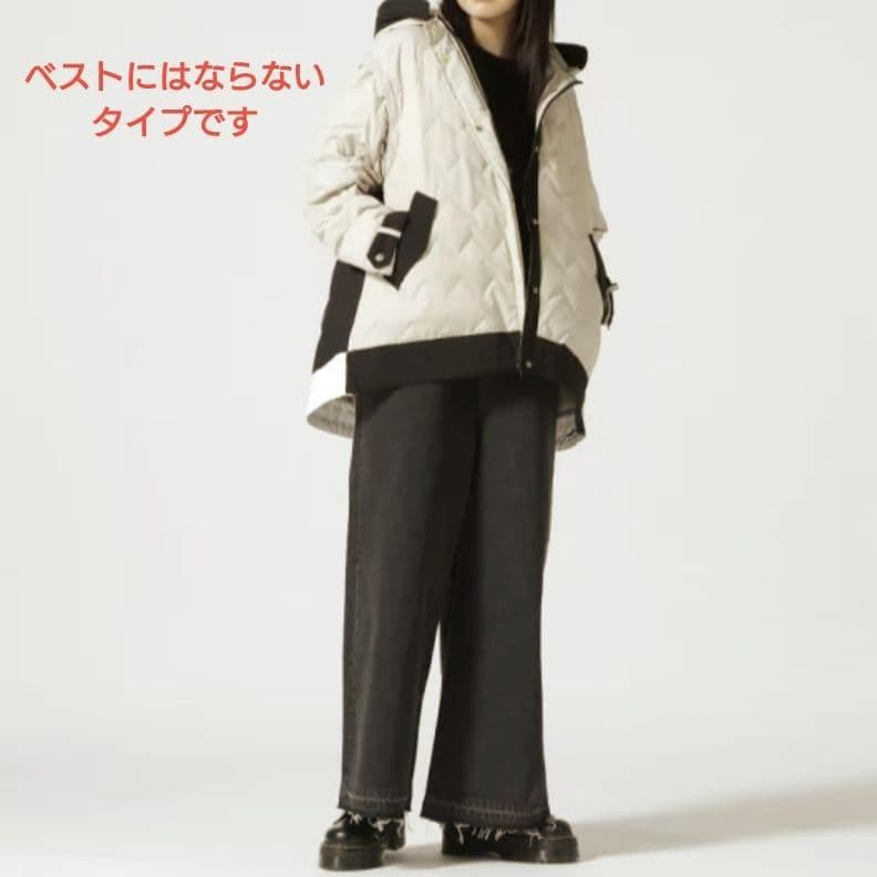 新品タグ付き♡ Risley バイカラー マウンテン ダウンコート リズレー