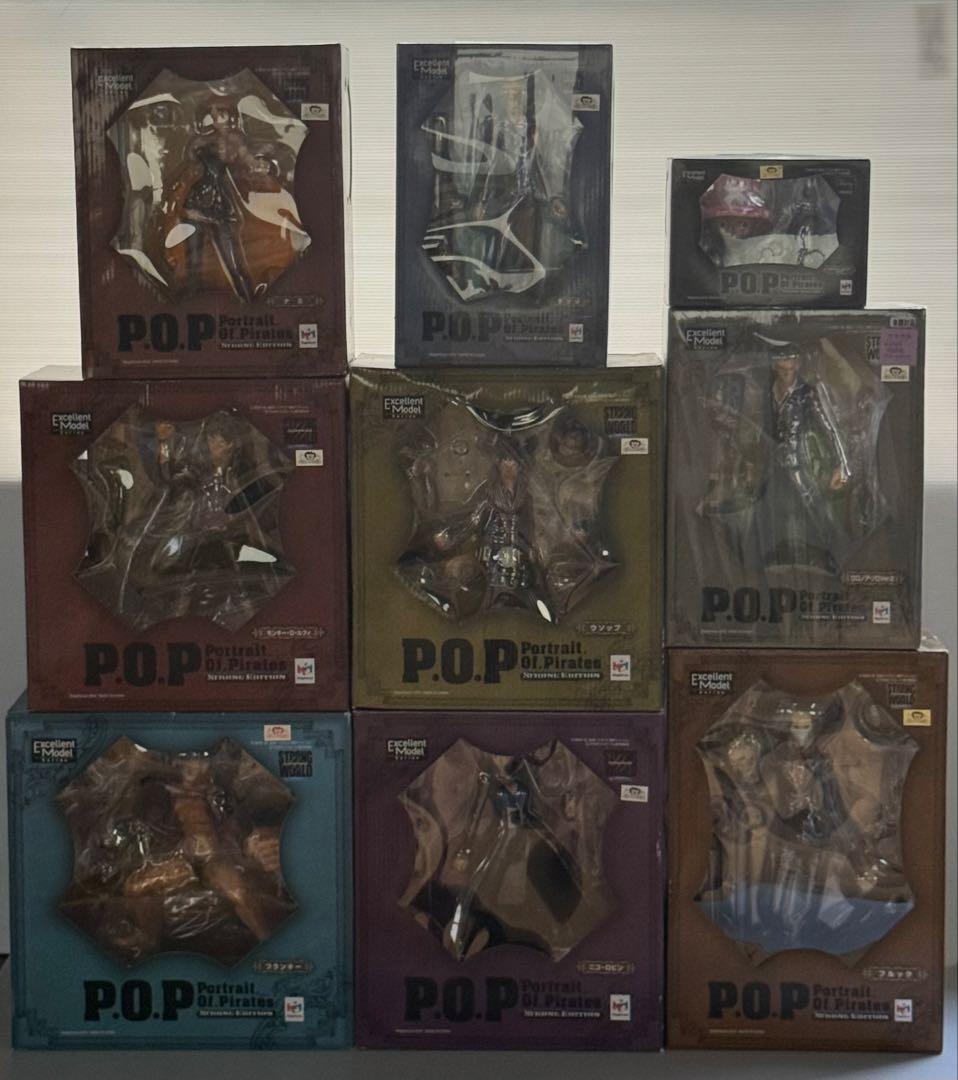 ワンピース ストロングエディション フィギュア　POP 9体セット