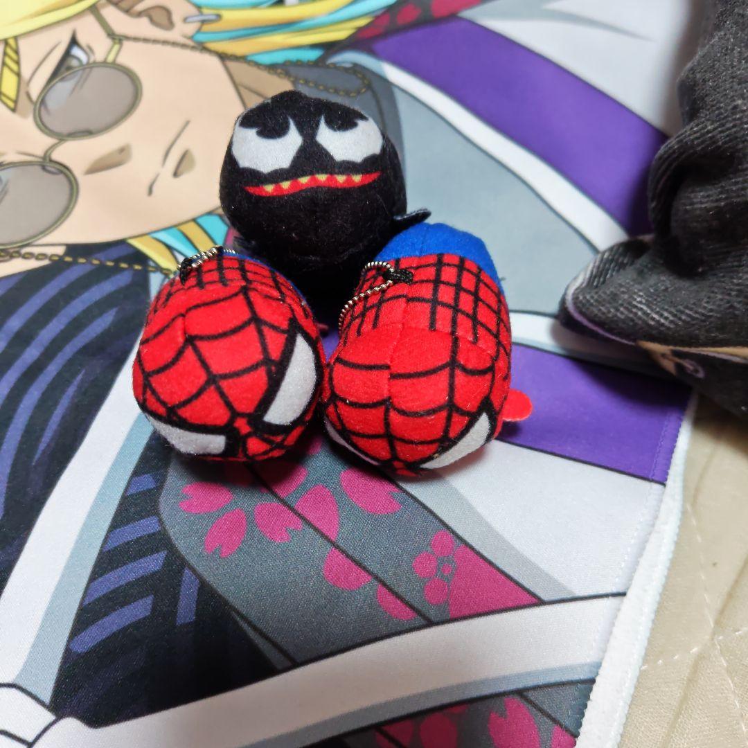 スパイダーマン、ヴェノム ぬいぐるみキーホルダー セット - メルカリ