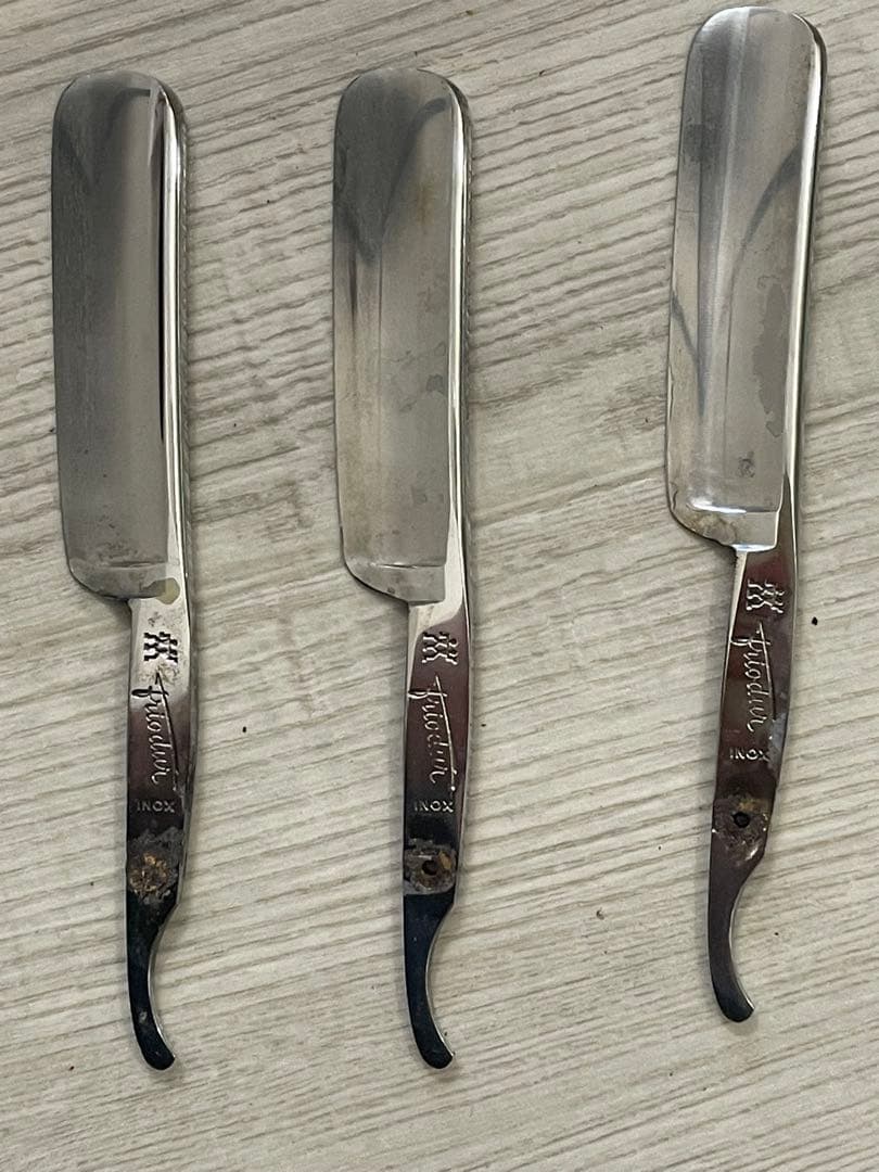 希少　西洋剃刀　刃のみ　ヘンケルス 3本セット カミソリ 理容美容