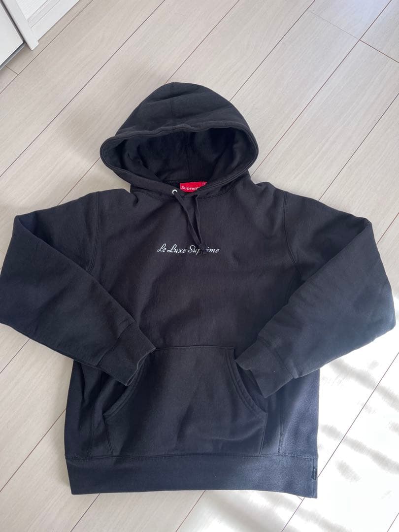 supreme パーカー ブラック