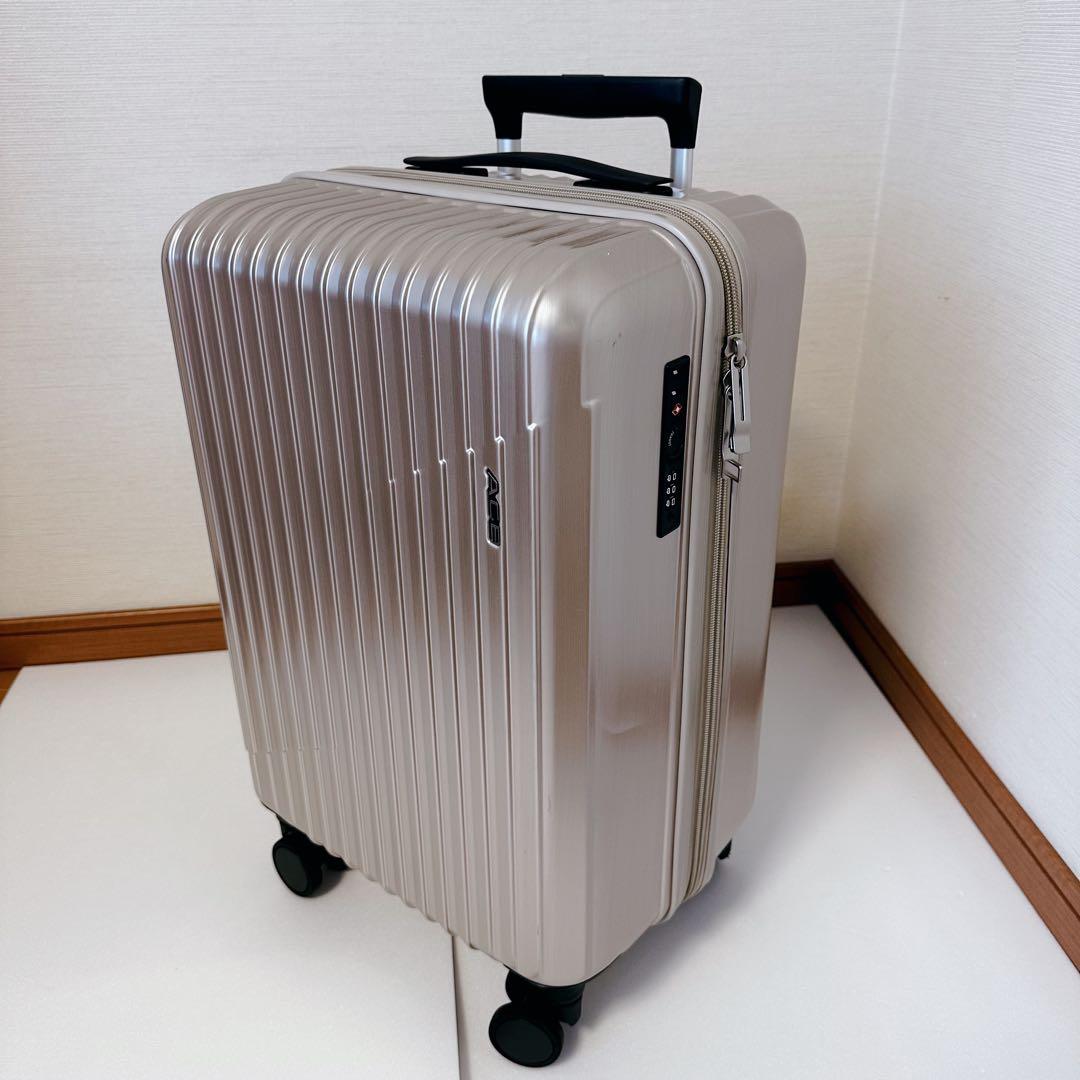 【極美品】ACEエース ゴールド　キャリーケース TSAロック　ストッパー付き