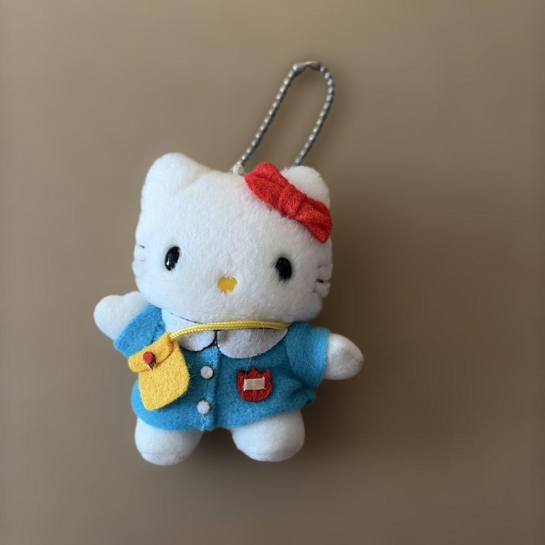 希少⭐︎ハローキティ⭐︎幼稚園ぬいぐるみ⭐︎ボールチェーンキーホルダー