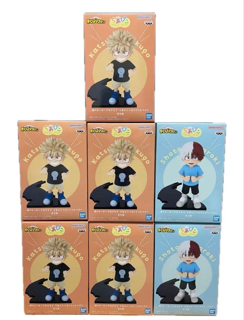 ちあぴこ　僕のヒーローアカデミア 爆豪勝己 轟焦凍 フィギュア　　7個
