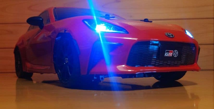 田宮模型 GR86(LEDライト付)＆プロポ＆バッテリー充電器セット　未走行品