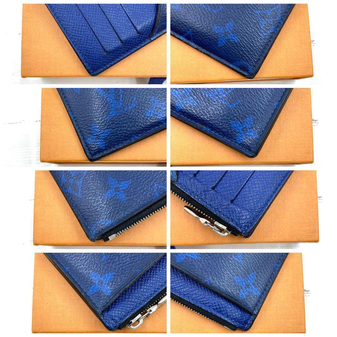 良品・IC】ルイヴィトン タイガラマ コインカードホルダー ブルー 小銭