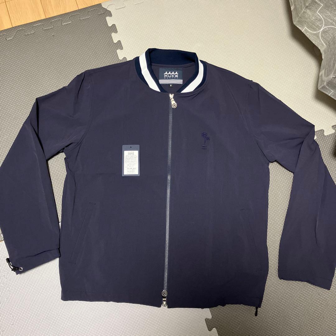 ムータマリンゴルフ　ネイビー ジップアップジャケット L