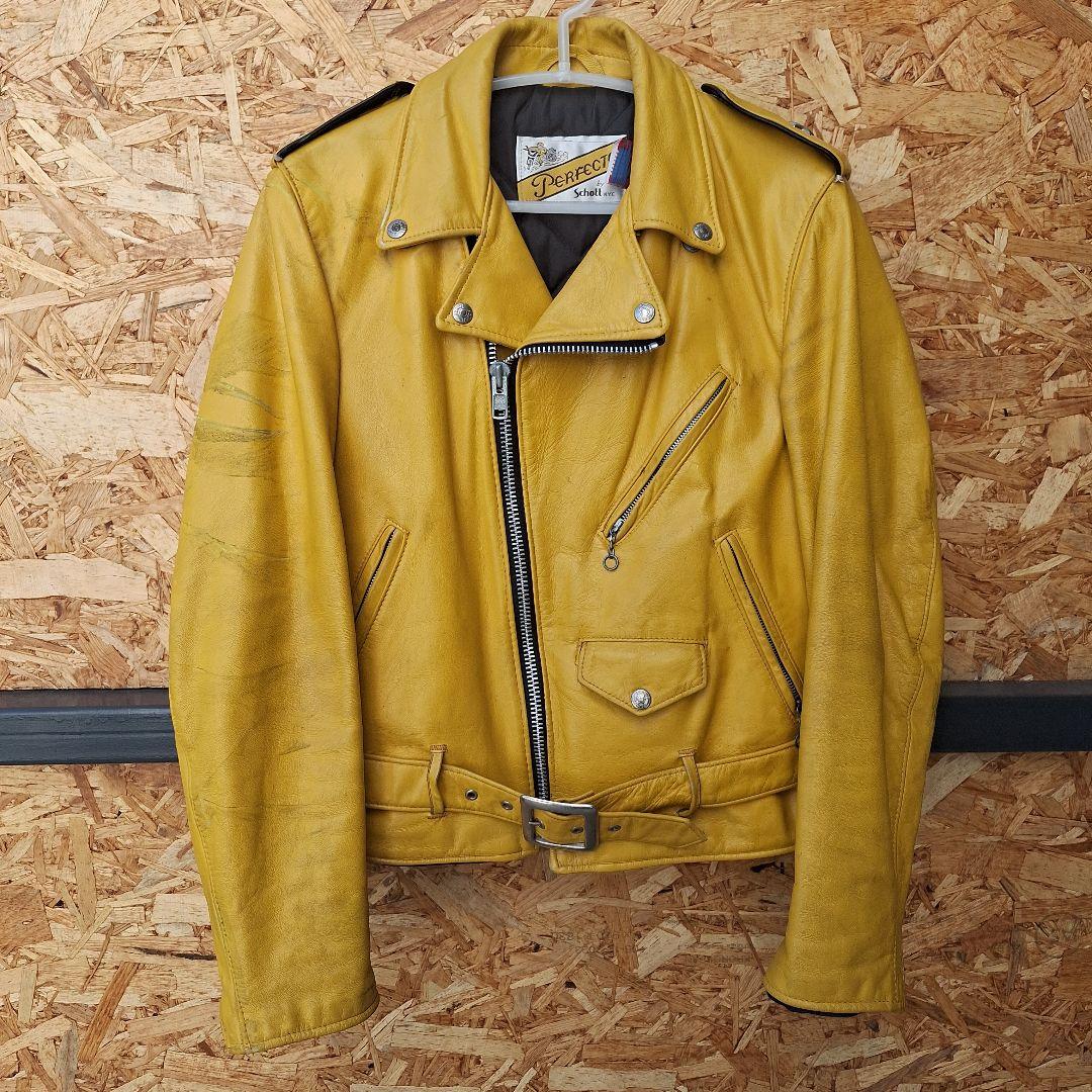 K*）様 激レア　SCHOTT 818Mustard　SIZE 34 バイカータ