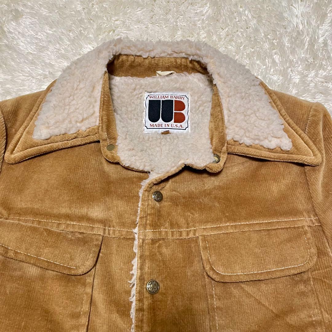 70'S WILLIAM BARRY コーデュロイジャケット 38 ランチコート - メルカリ