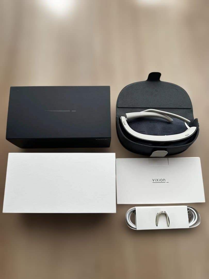 【ほぼ未使用】ViXion01 オートフォーカスアイウェア 遠近両用 付属品完備