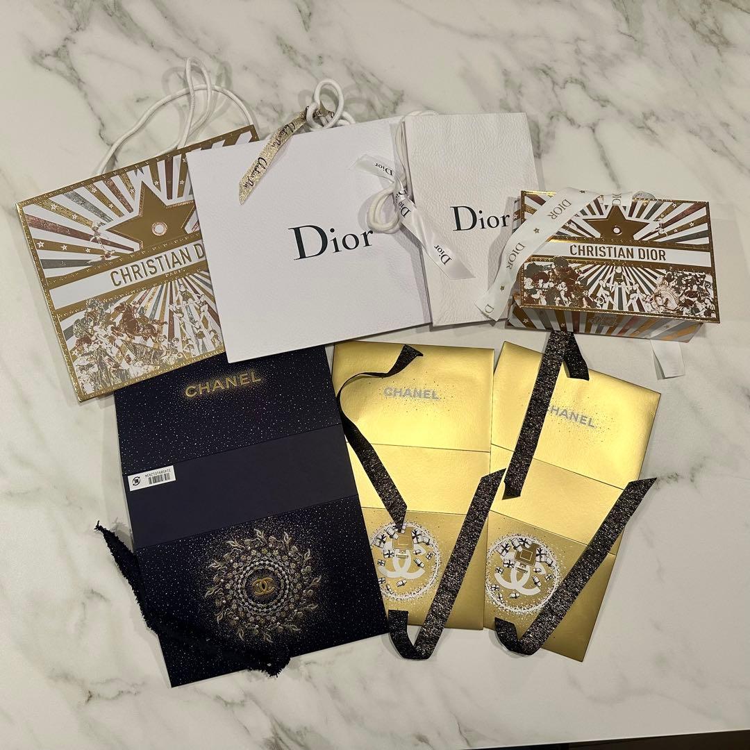 CHANEL DIOR ギフトボックス ショッパーセット ホリデーギフト - メルカリ