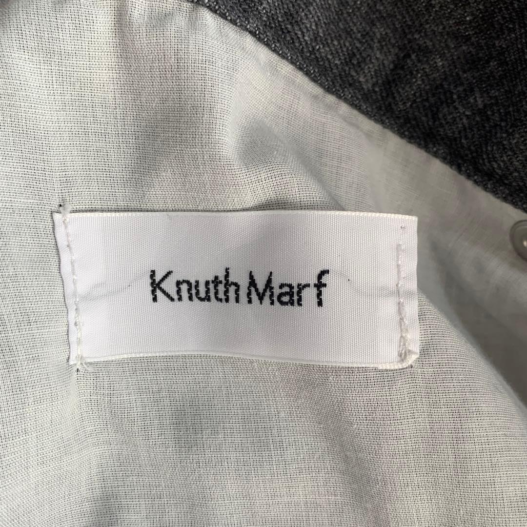 美品 Knuth Marf ツーバックルパッチワークデニム 黒 ユニセックス
