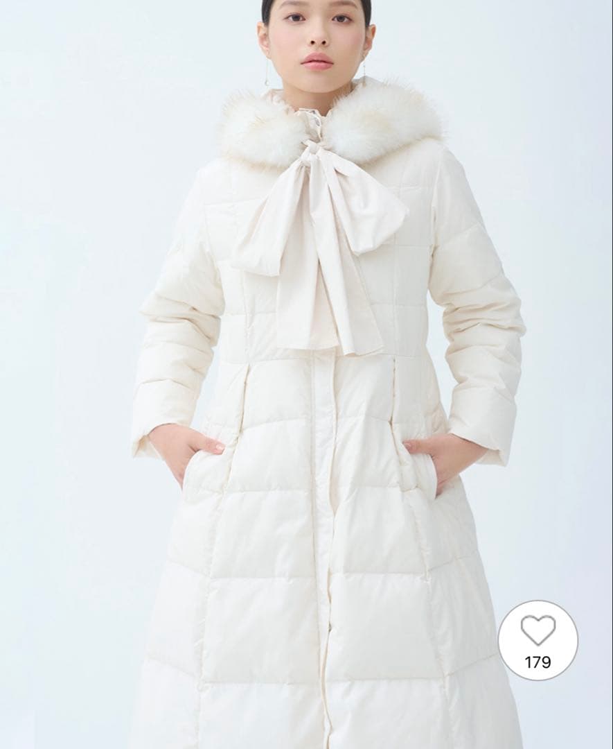 CELFORD（セルフォード） 限定カラーあり】フードリボンロングダウンコート