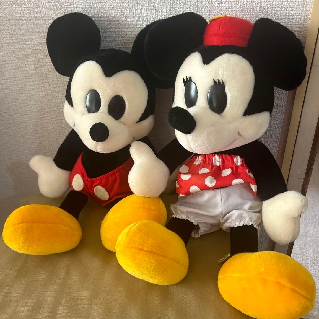 ☆ディズニーランド品☆ ミッキー ミニー レトロぬいぐるみ セット