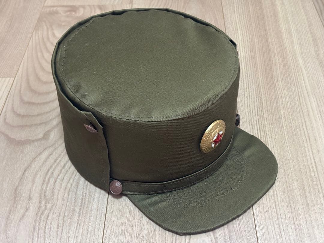 北朝鮮軍 人民軍 精密複製品 現用 兵士用 戦士帽 58センチ 未使用品