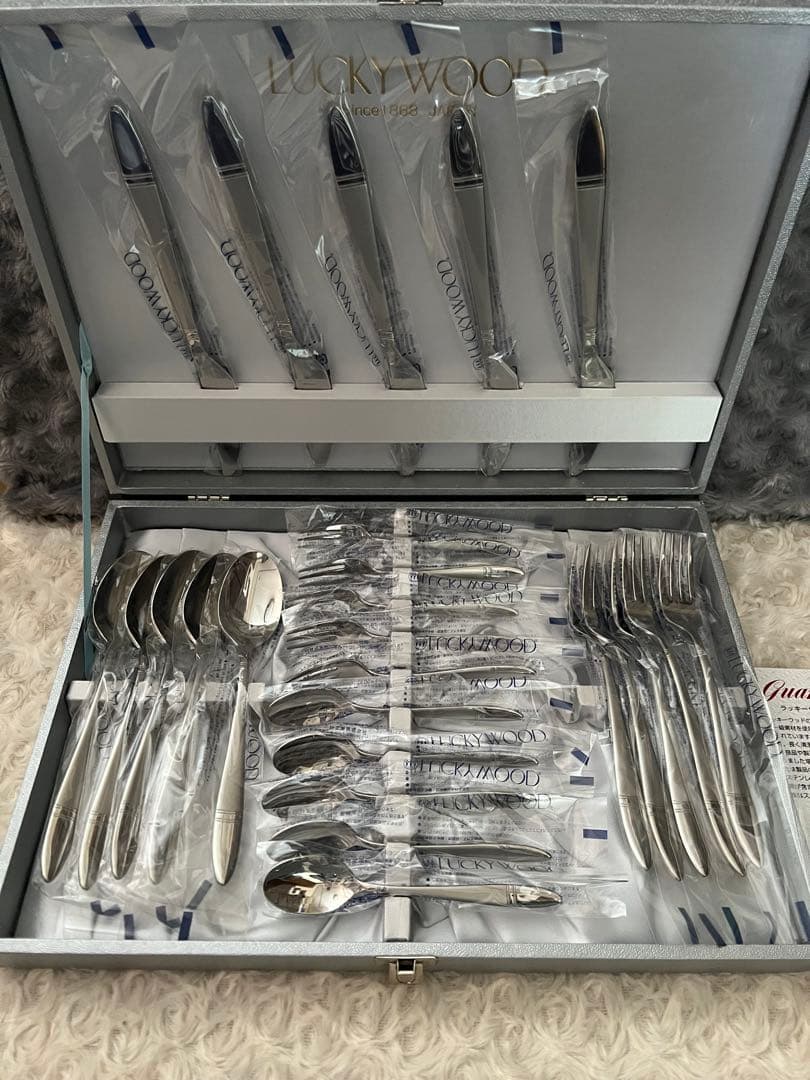 ラッキーウッド カトラリーセット　ソルテア　ディナーセット〈25本セット〉