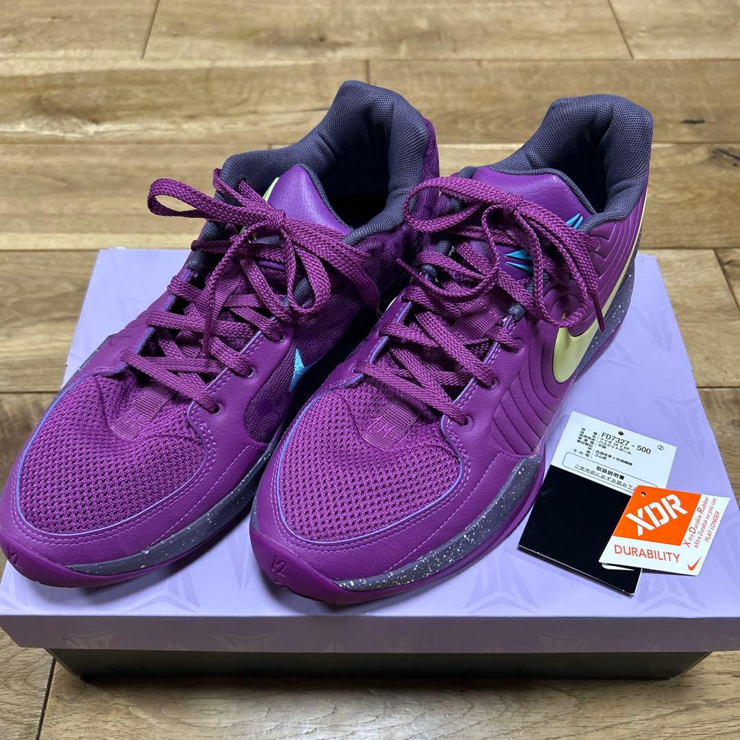 NIKE バッシュ　パープル　JA2 ジャモラント　28cm NIKE バッシュ パープル JA2 ジャモラント 28cm - メルカリ