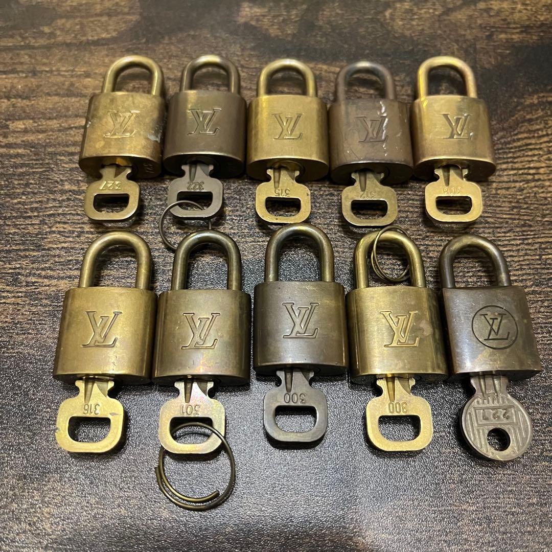 鍵付き！即日発送！】ルイヴィトン カデナ 南京錠 パドロック 10点