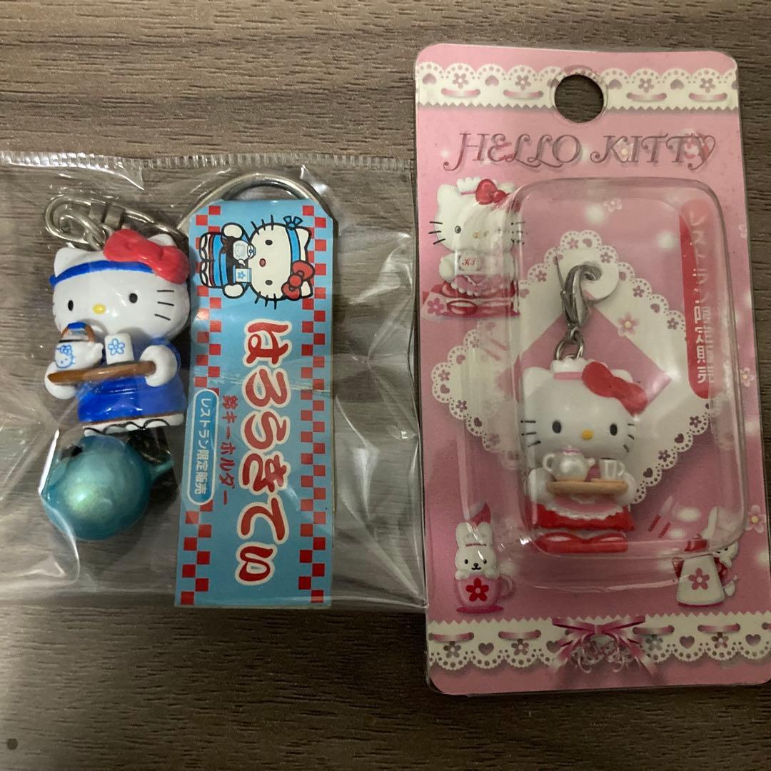 レア　レストラン限定　キティ　ファスナーマスコット　キーホルダー　２点セット