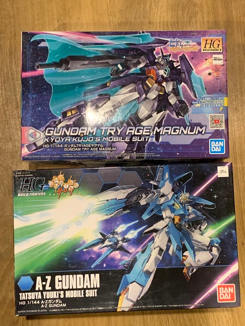 【未使用品】 HG A-Zガンダム & ガンダムTRYAGEマグナム 2個セット
