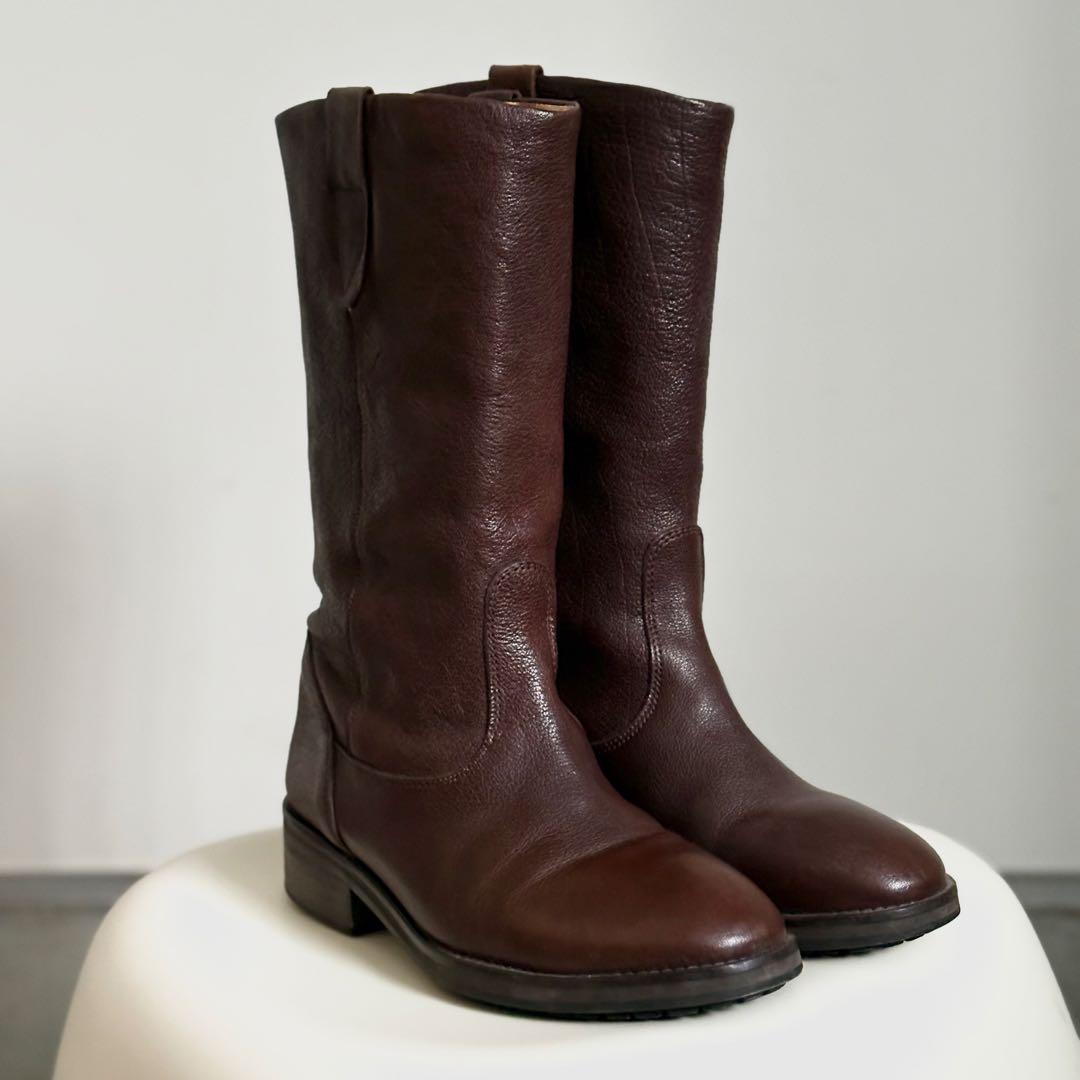 A.P.C レザーブーツ　ブラウン　美品