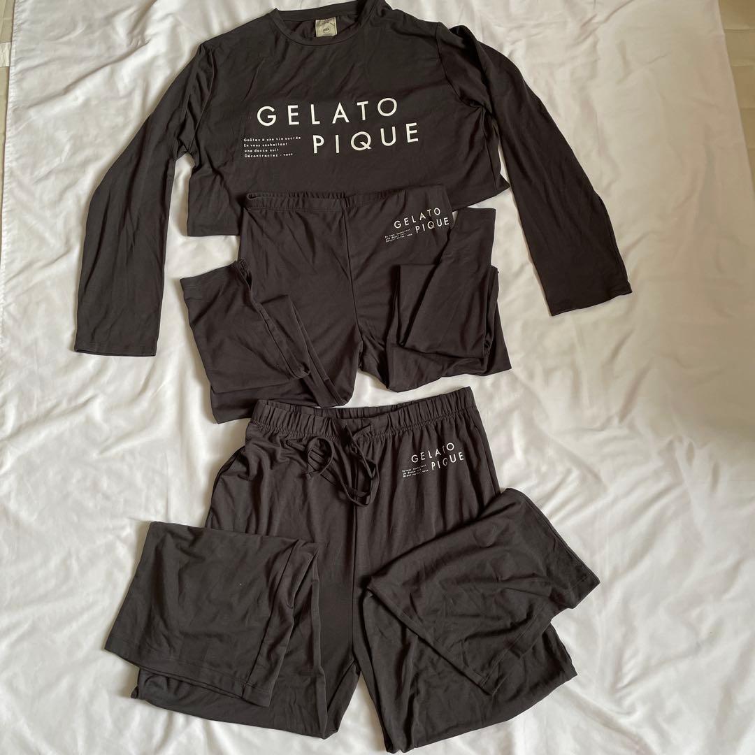 GELATO PIQUE ルームウェアセット ダークグレー