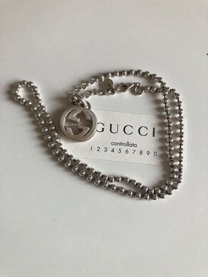中島健人さん愛用　GUCCI インターロッキングMネックレス　値下げはありません