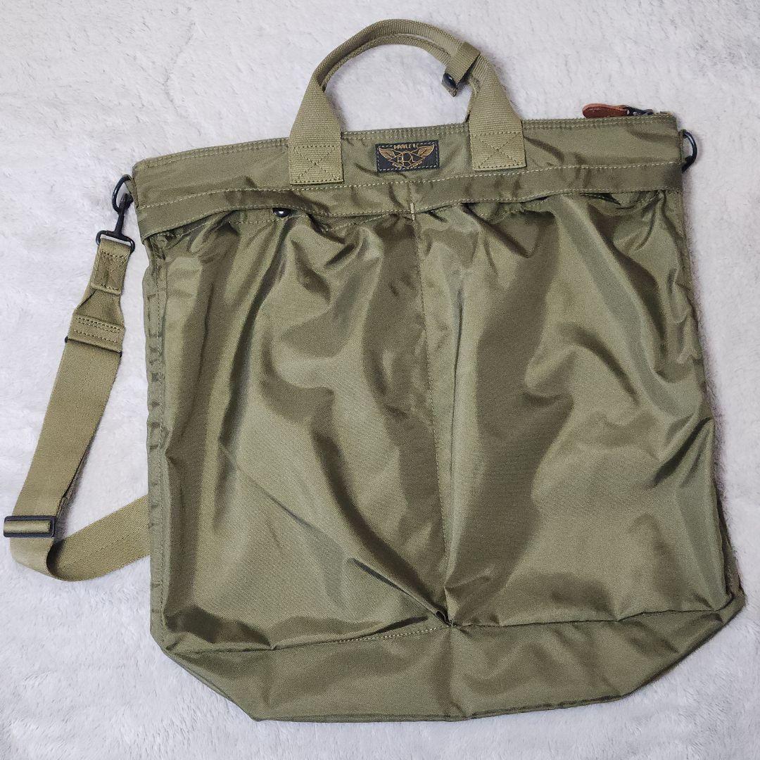 RRL ヘルメットバッグ ナイロン カーキ