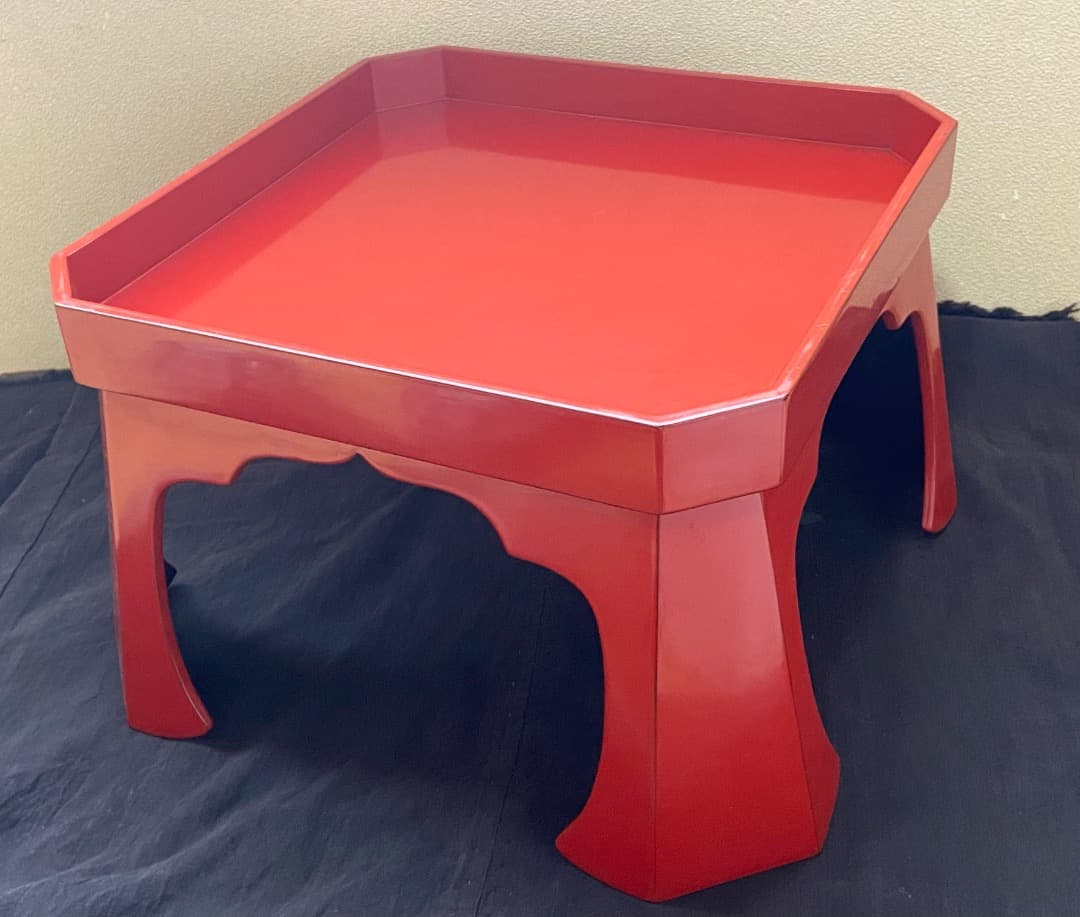 能登蔵出し 輪島塗 朱漆 脚付膳 / 時代 朱塗 漆器膳 正月