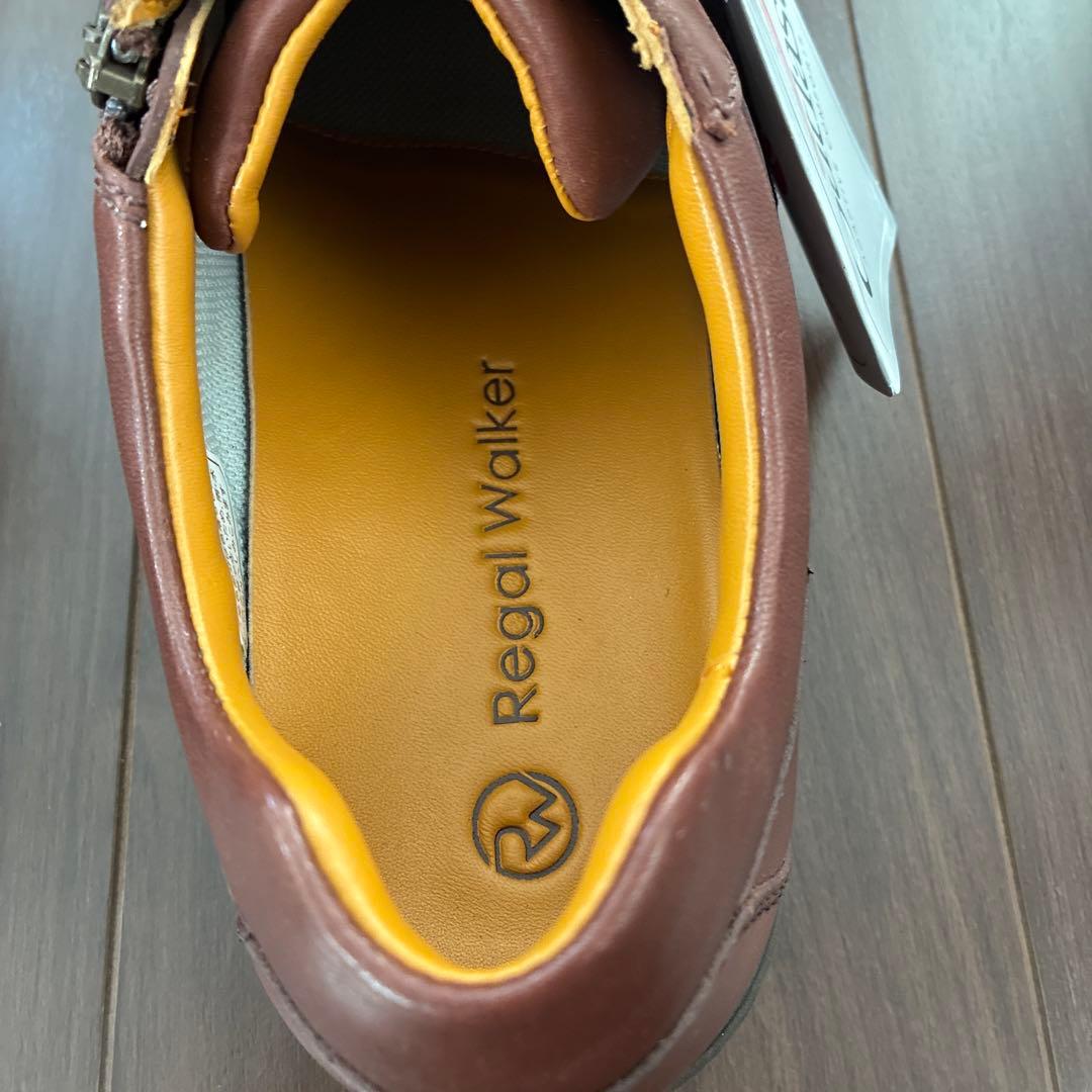 Regal Walker ブラウンレザー スニーカー ファスナー付き - メルカリ