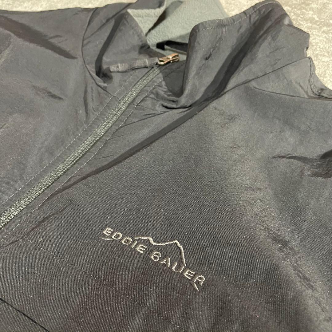 00'sEddie Bauerエディーバウアーウォームアップジャケット黒灰色XL