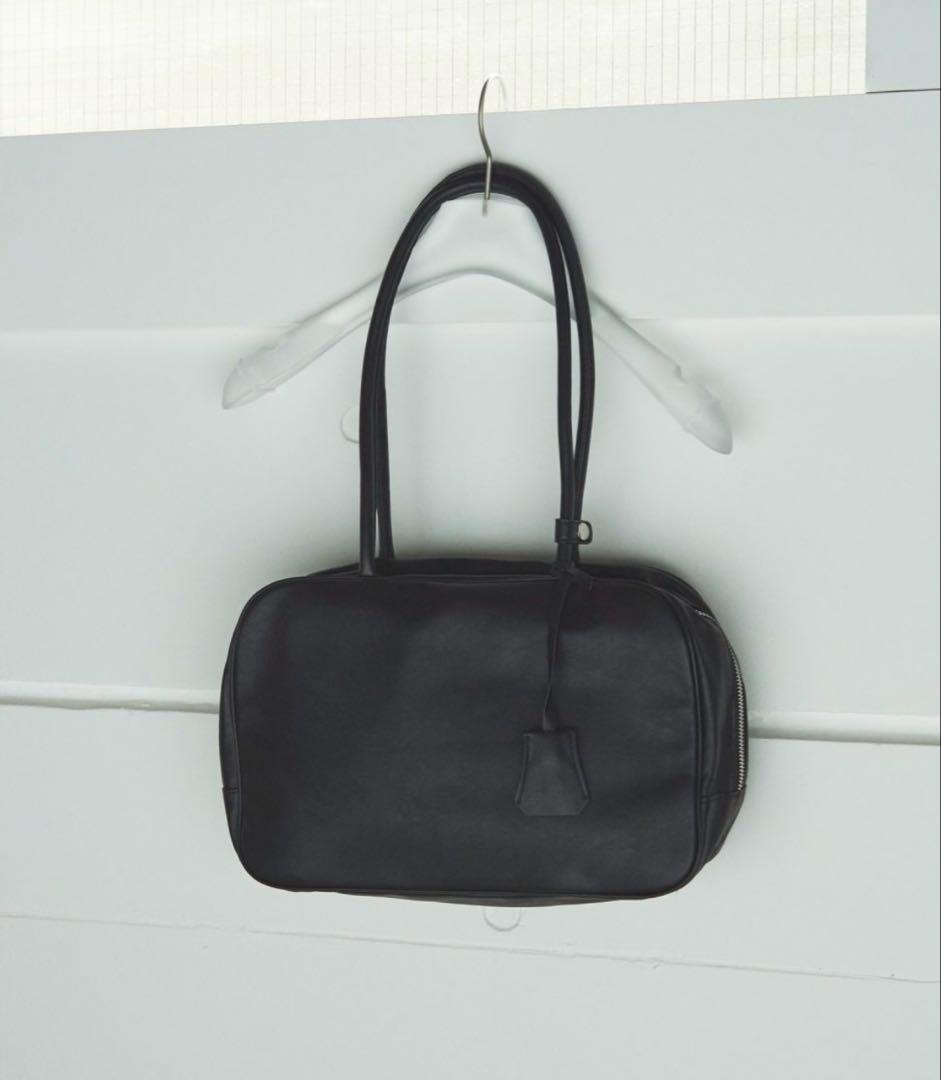 美品 anuke Ecoleather Boston Bagブラック アンヌーク anuke（アンヌーク） anuke 2025FallWinter バッグ Ecoleather Boston