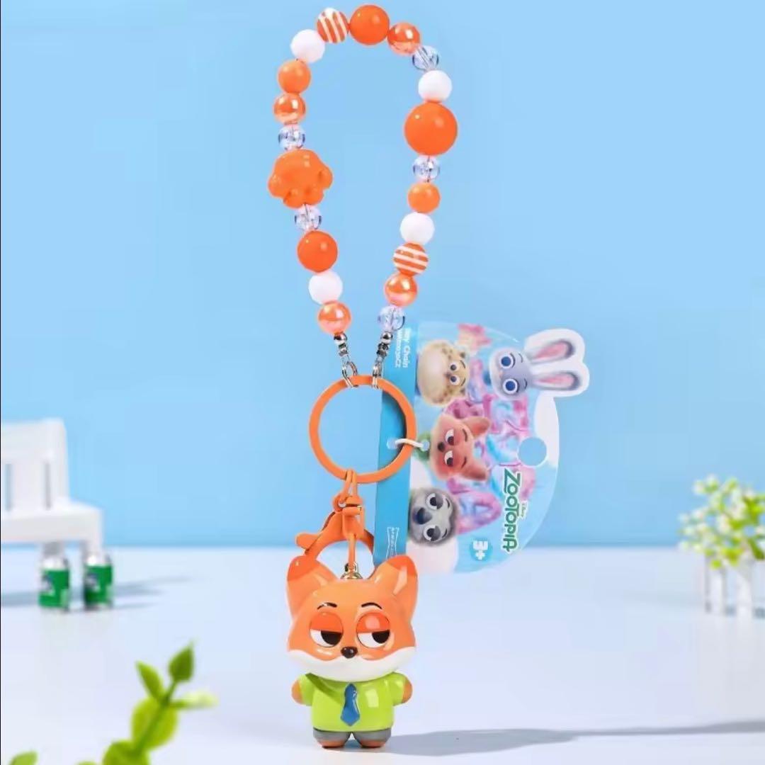 大人気❣️ズートピア2 ニック＆ジュディ ビーズ キーホルダー
