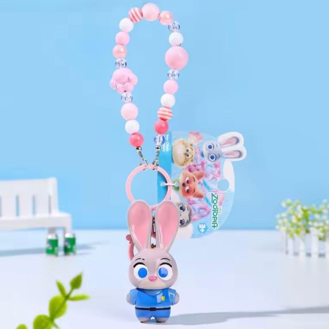 大人気❣️ズートピア2 ニック＆ジュディ ビーズ キーホルダー