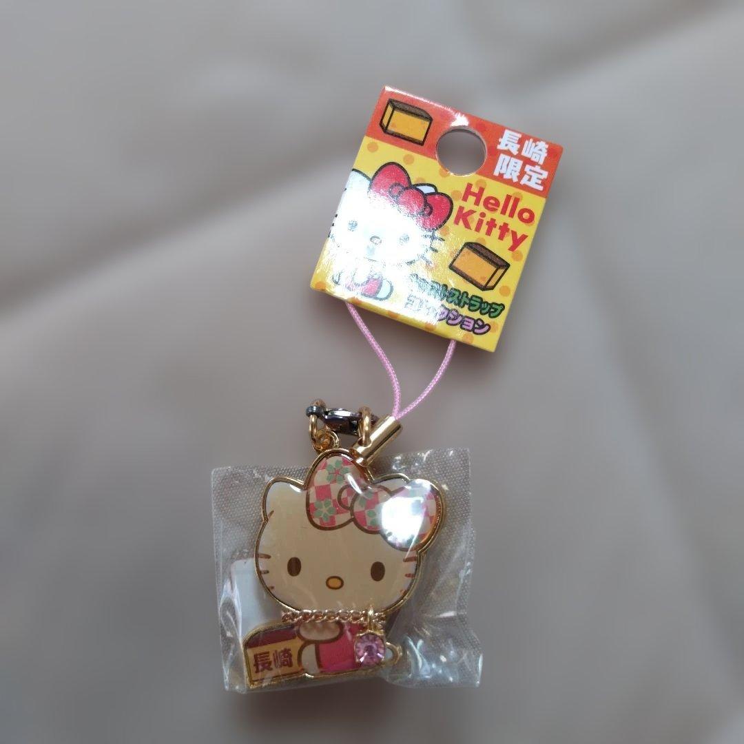 サンリオ長崎限定 ハローキティ ストラップ ハローキティ レア ご当地 根付け ストラップ長崎限定 ビードロ