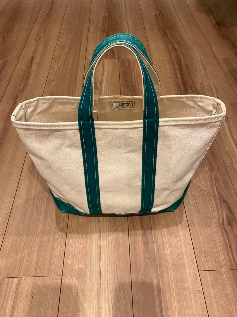 W*X様 80s エルエルビーン　トートバッグ　2色タグ グリーン　M