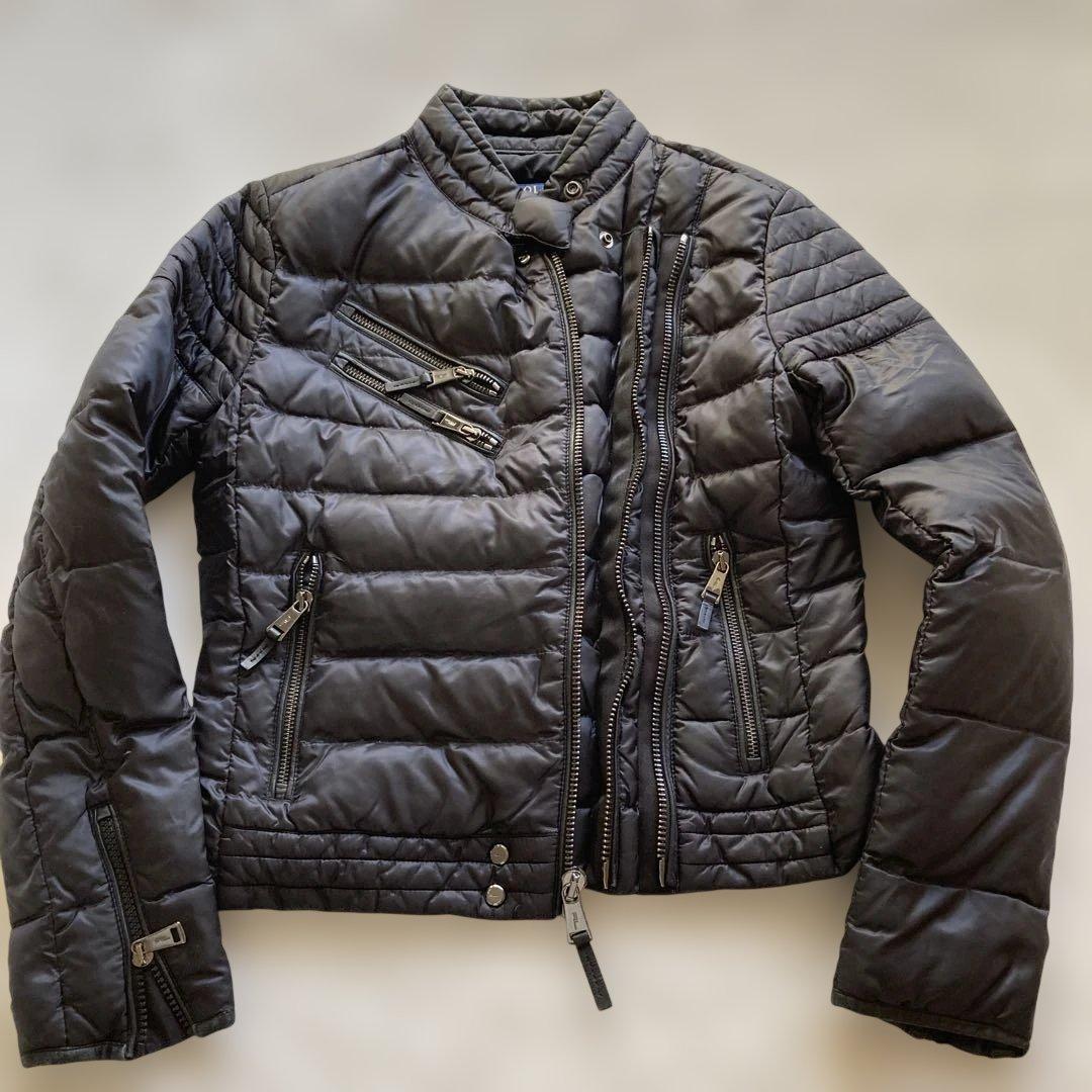 ルビープロフィール必読 ポロラルフローレン　ダウンジャケット RALPH LAUREN PURPLE LABEL ダウンジャケット 290919048001 ストライプ