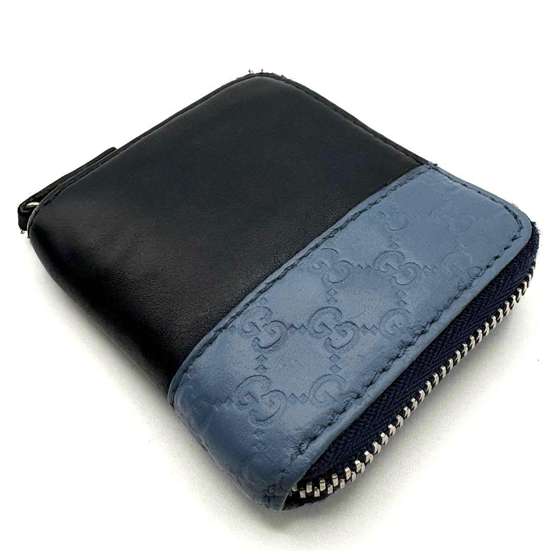 レザー ケース GGロゴ ネイビーと青